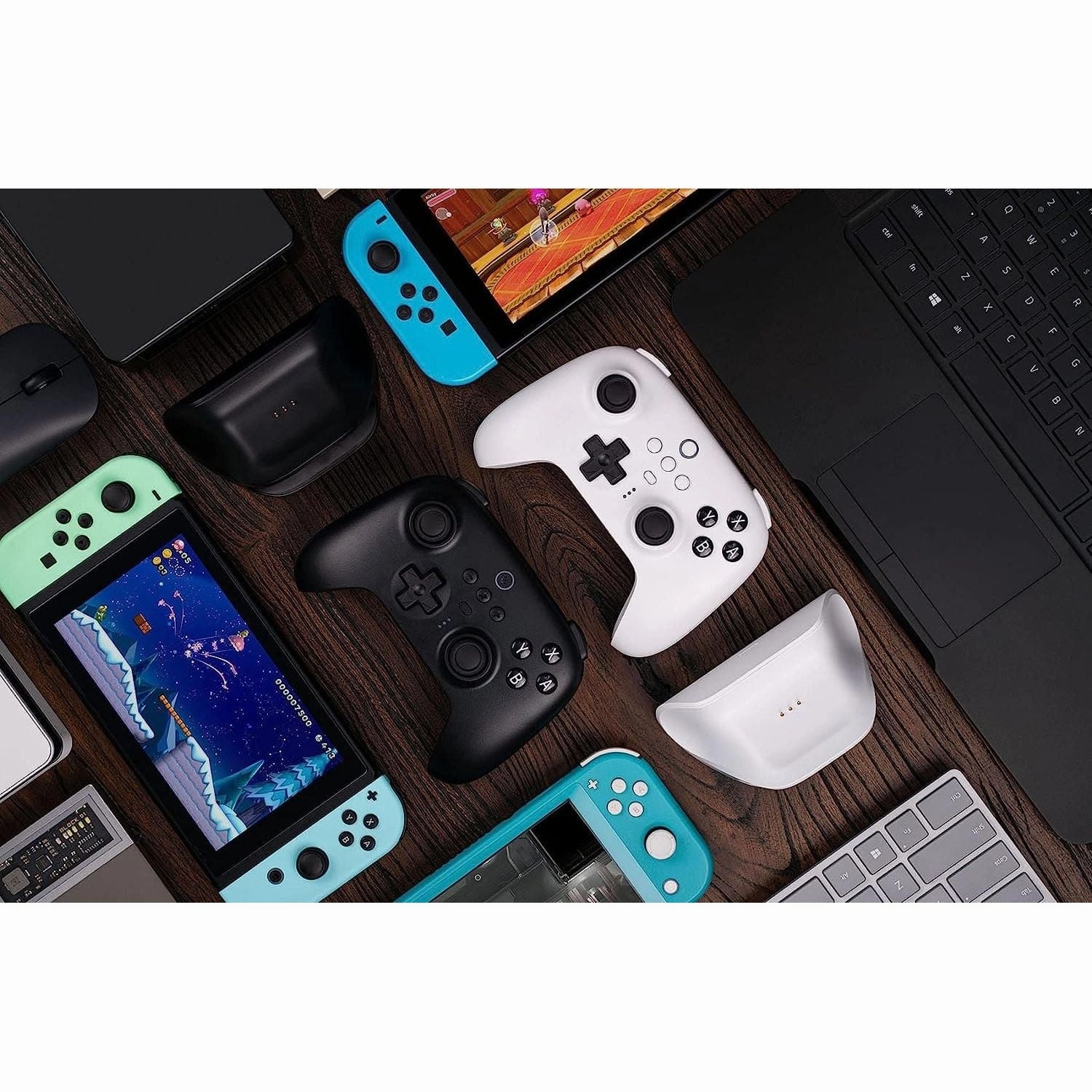 8BitDo Ultimate Bluetooth & 2.4g Controller with Charging Dock for Switch and Windows - Black