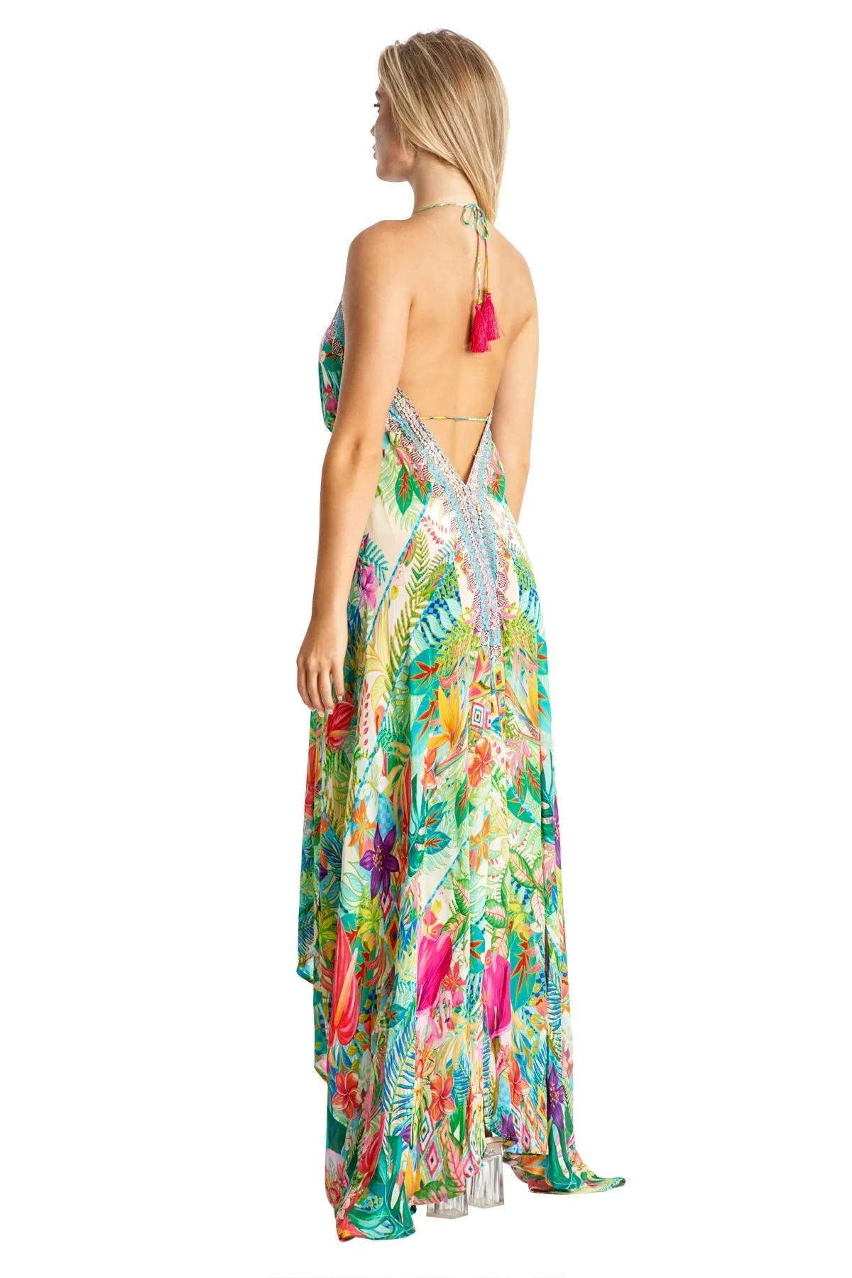 Abriana Halter Maxi Dress