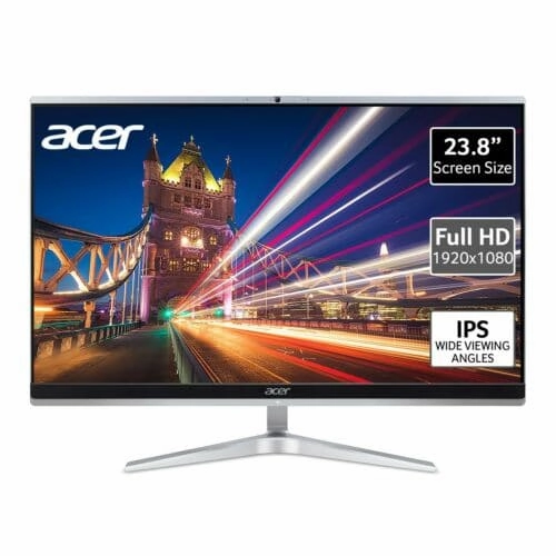 ACER Aspire C24-1650 23.8" All-in-One PC - Intel? Core? i3, 256 GB SSD, 8GB RAM - Silver