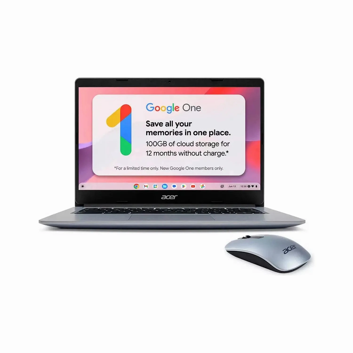 Acer CB314-3H 14in Celeron 8GB 128GB Chromebook Bundle