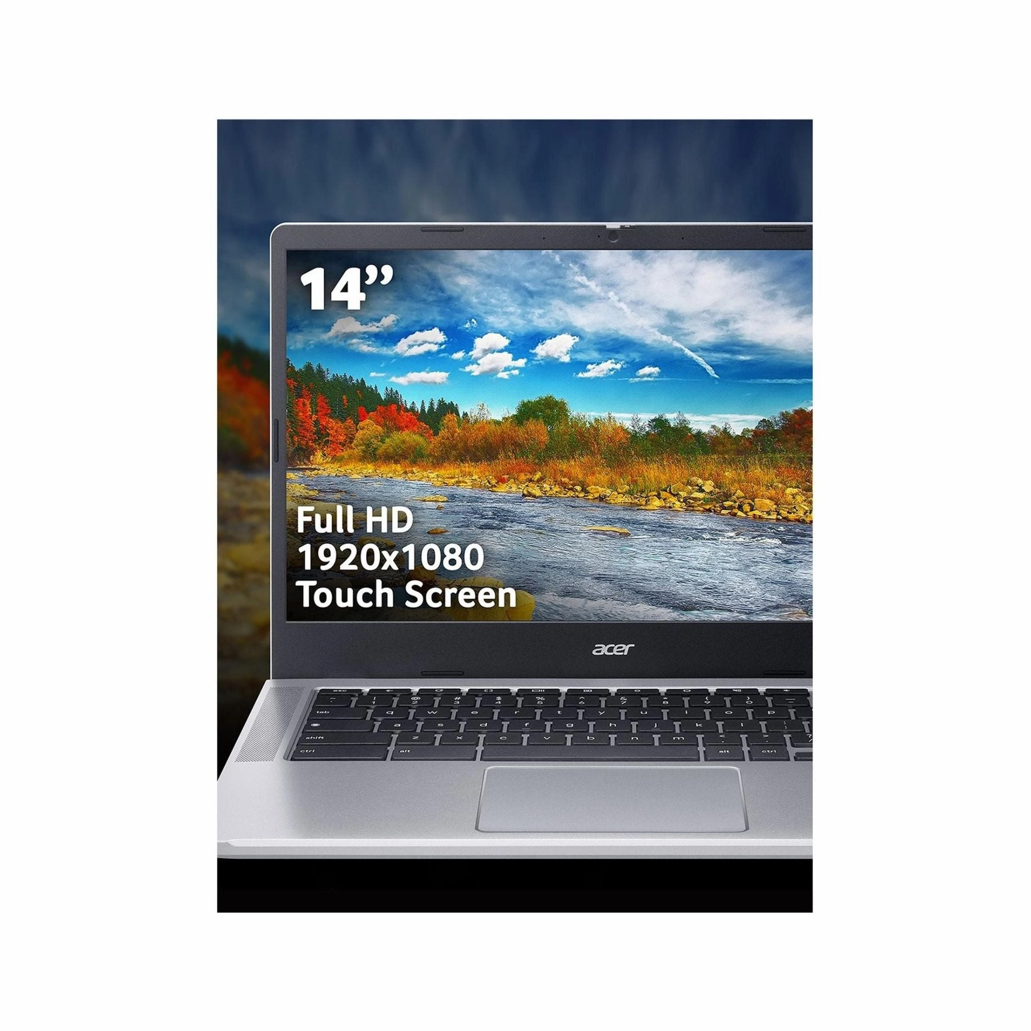 Acer Chromebook 314 CB314-4H 14in FHD Touchscreen Intel N100 8GB RAM 128GB Storage - Silver