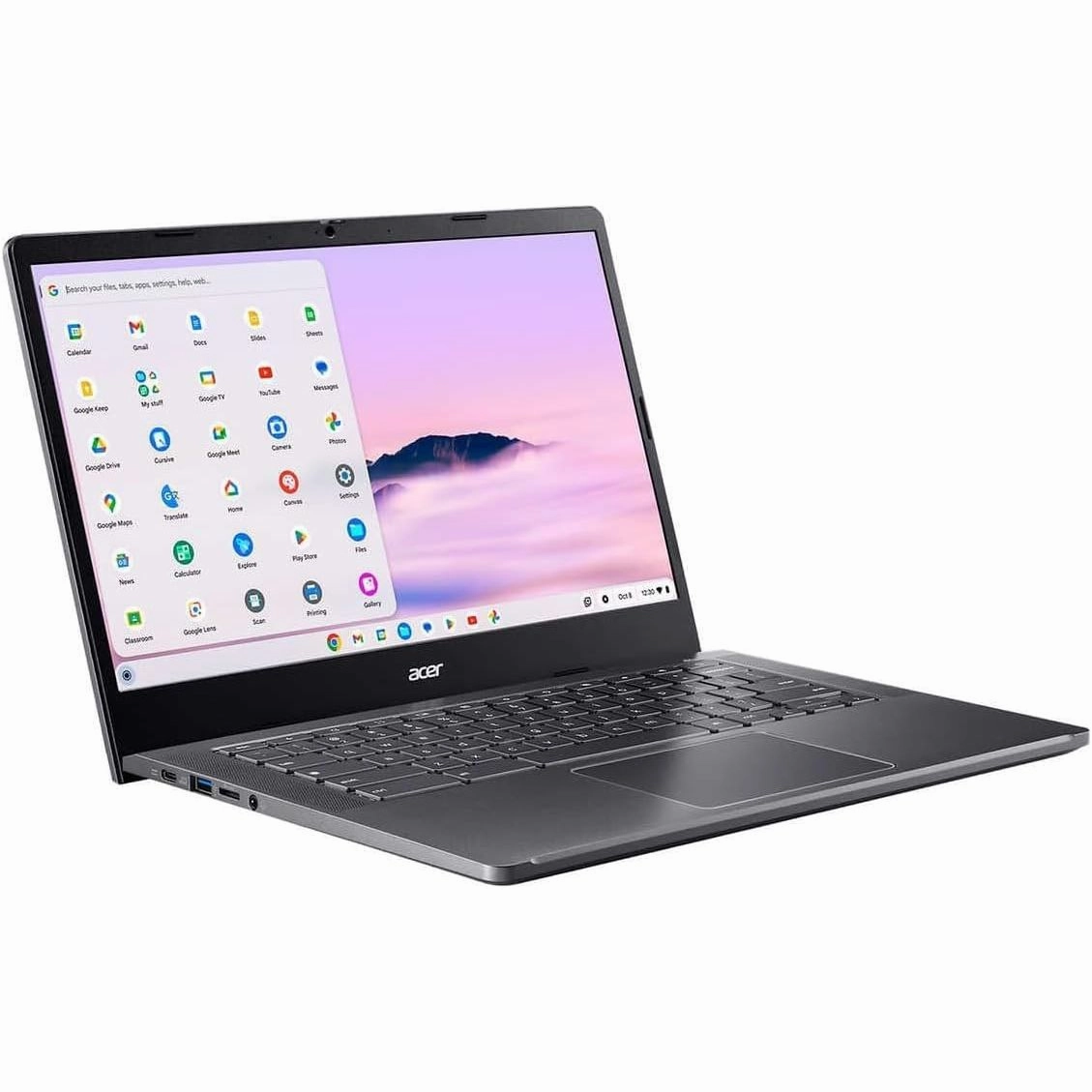 Acer Chromebook 514 Plus 14" C Intel i3-N305, 8GB RAM, 128GB eMMC Storage C Grey