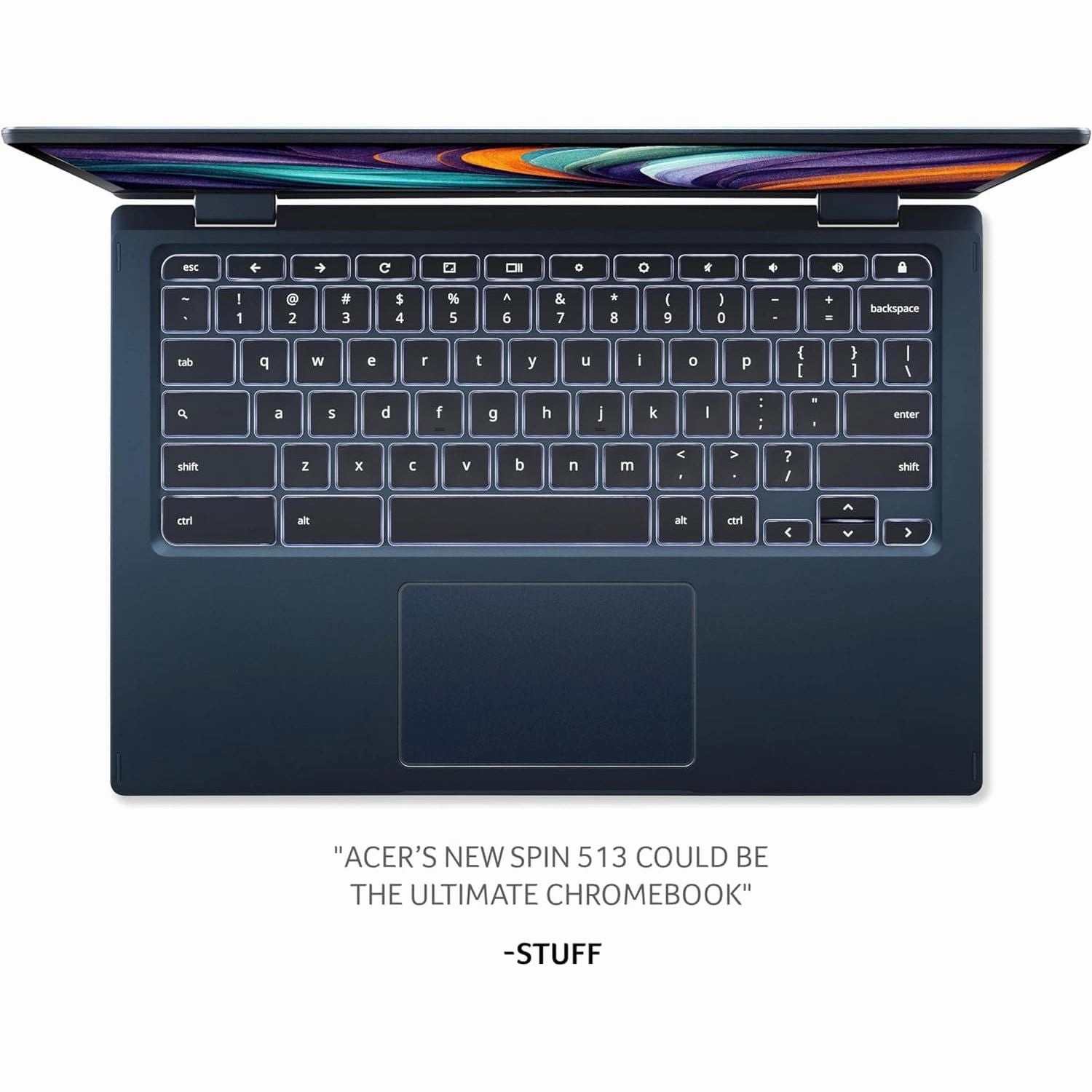 Acer Chromebook Spin 513 - 13.3in FHD Touchscreen, Qualcomm Snapdragon, 8GB RAM, 64GB SSD - Silver