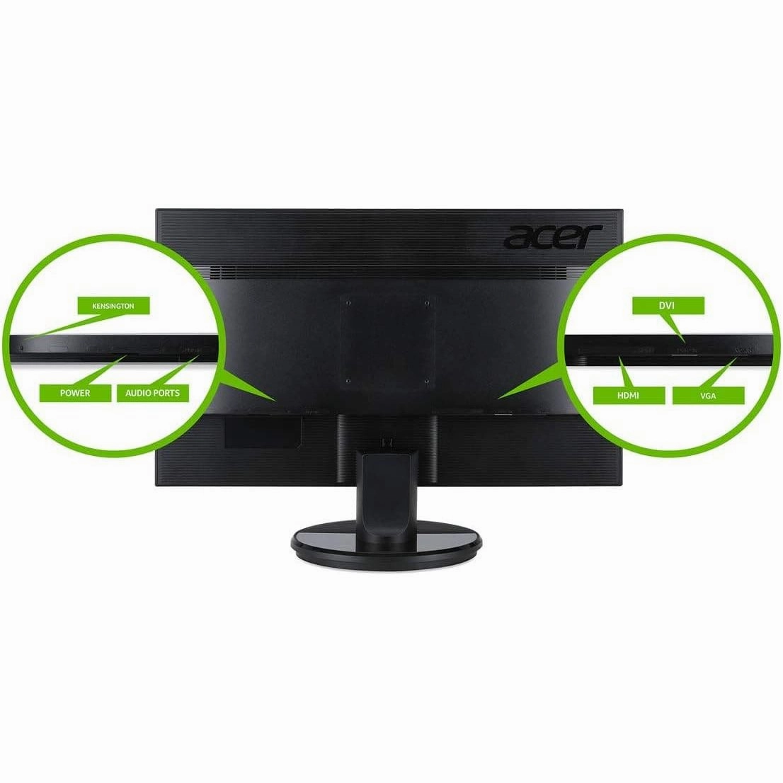 Acer K242HLbid 24 Inch FHD Monitor, Black (TN Panel, 5ms, HDMI, DVI)