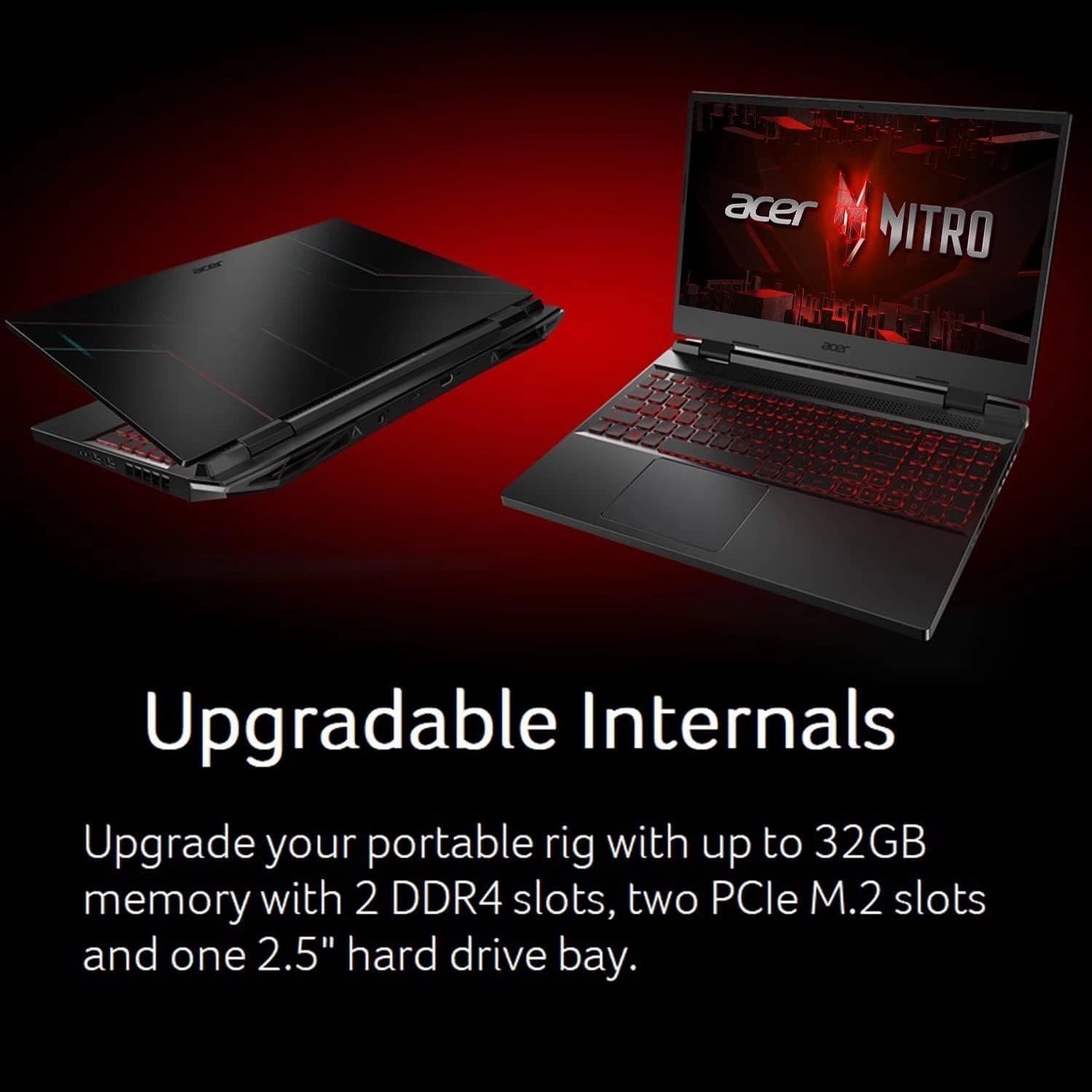 Acer Nitro 5 Gaming Laptop - 15.6" FHD 144Hz, Intel i5-12500H, RTX 3050 Ti, 16GB DDR4, 512GB SSD, Wi-Fi 6, Black