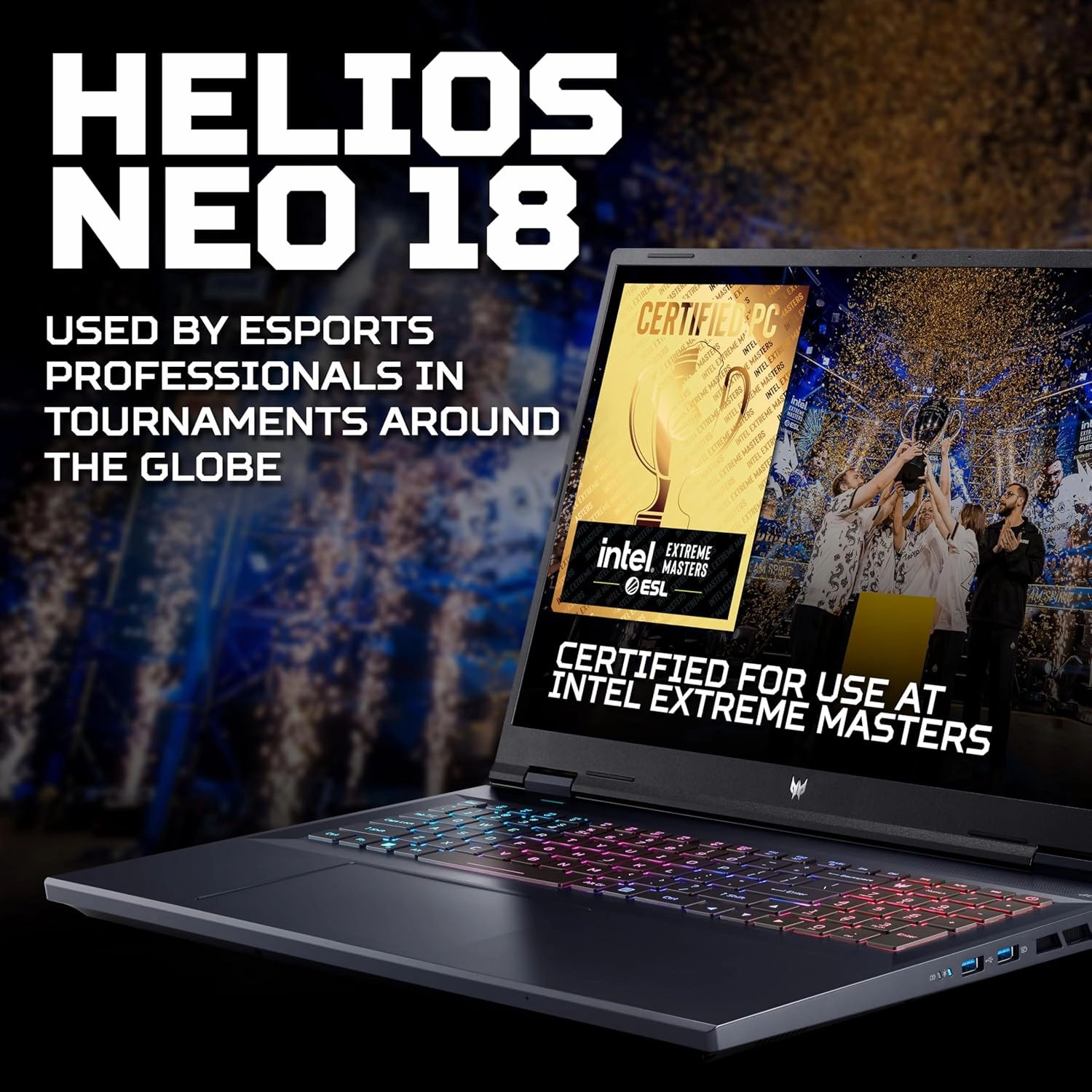 Acer Predator Helios Neo 18 Gaming Laptop - i7-14700HX, 16GB RAM, 1TB SSD, RTX 4070, 18" WQXGA 165Hz, Windows 11
