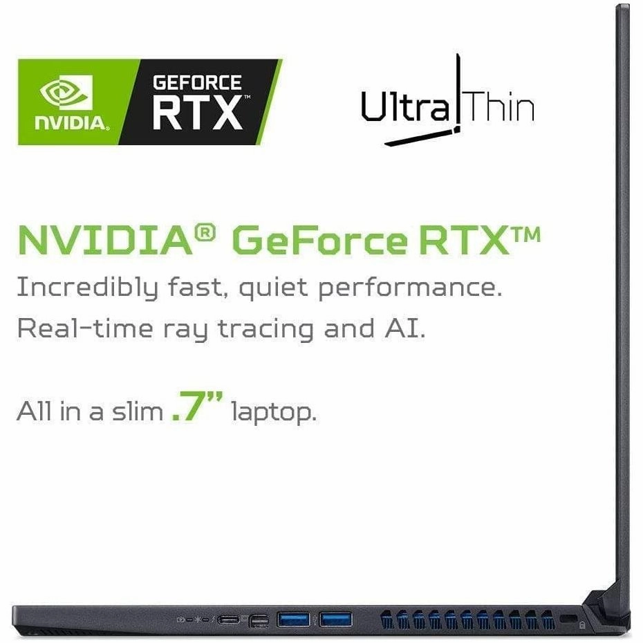Acer Predator Triton 500 PT515-51, Intel Core i7-9750H, 16GB Ram, 512GB SSD, Nvidia RTX2060 OC - Black