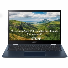 ACER Spin 513 LTE 13.3" 2 in 1 Chromebook - Snapdragon 7c Gen 2, 128 GB eMMC, Blue computer monitors, 4k monitor for work, gaming monitors sale
