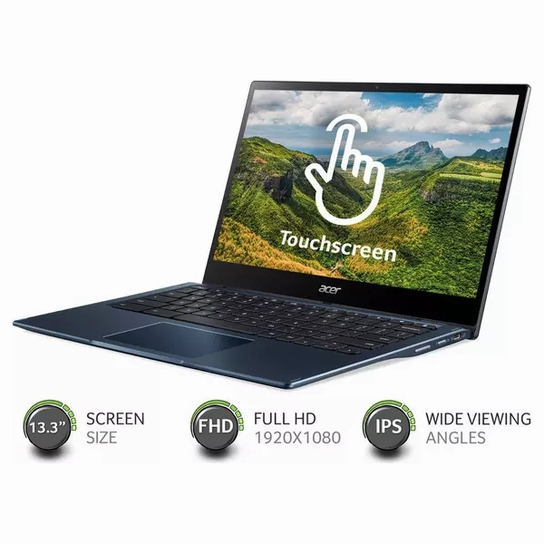 ACER Spin 513 LTE 13.3" 2 in 1 Chromebook - Snapdragon 7c Gen 2, 128 GB eMMC, Blue