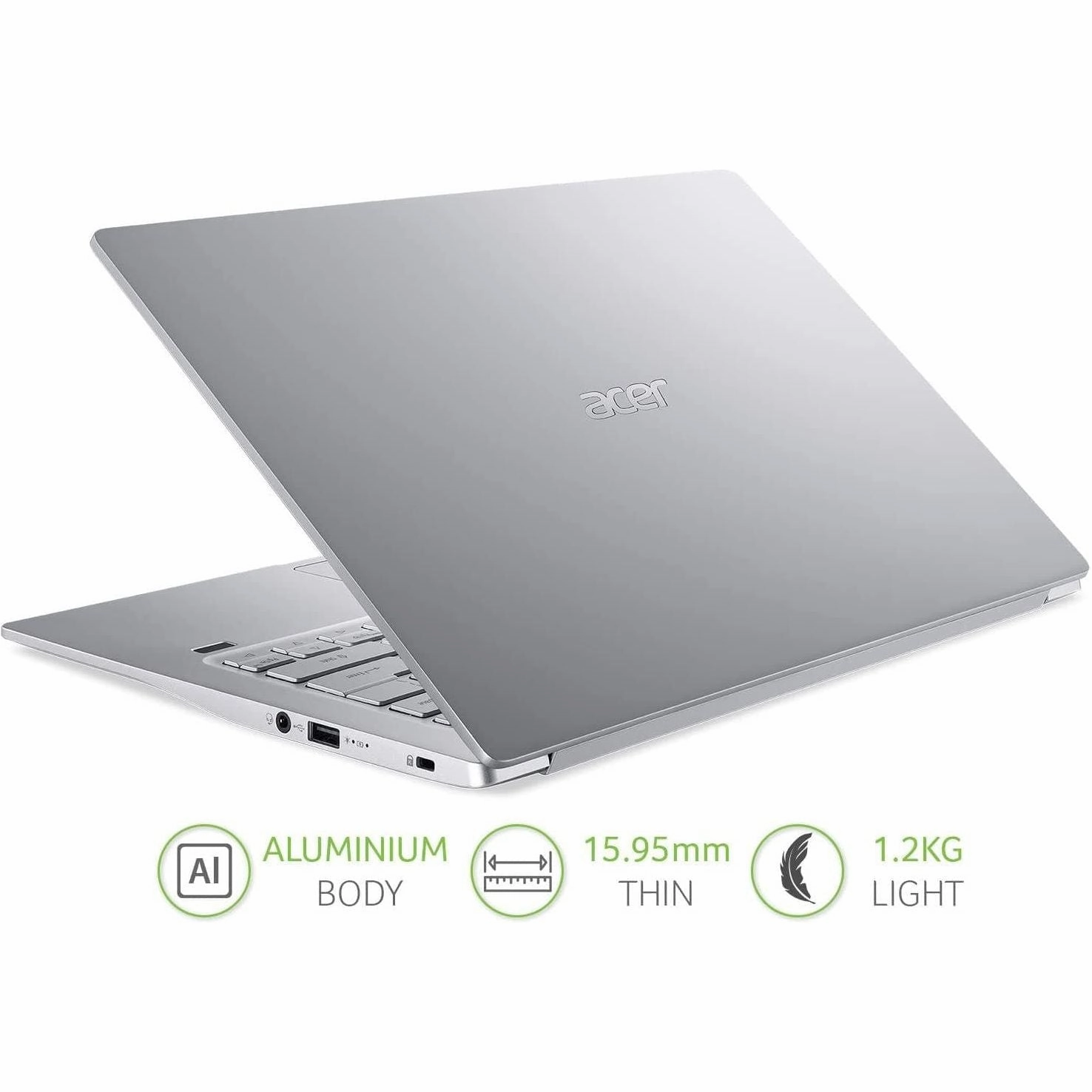 Acer Swift 3 - 14" Laptop - Intel Core i7-1165G7, 8GB RAM, 512GB SSD, Full HD Display, Windows 10, Silver