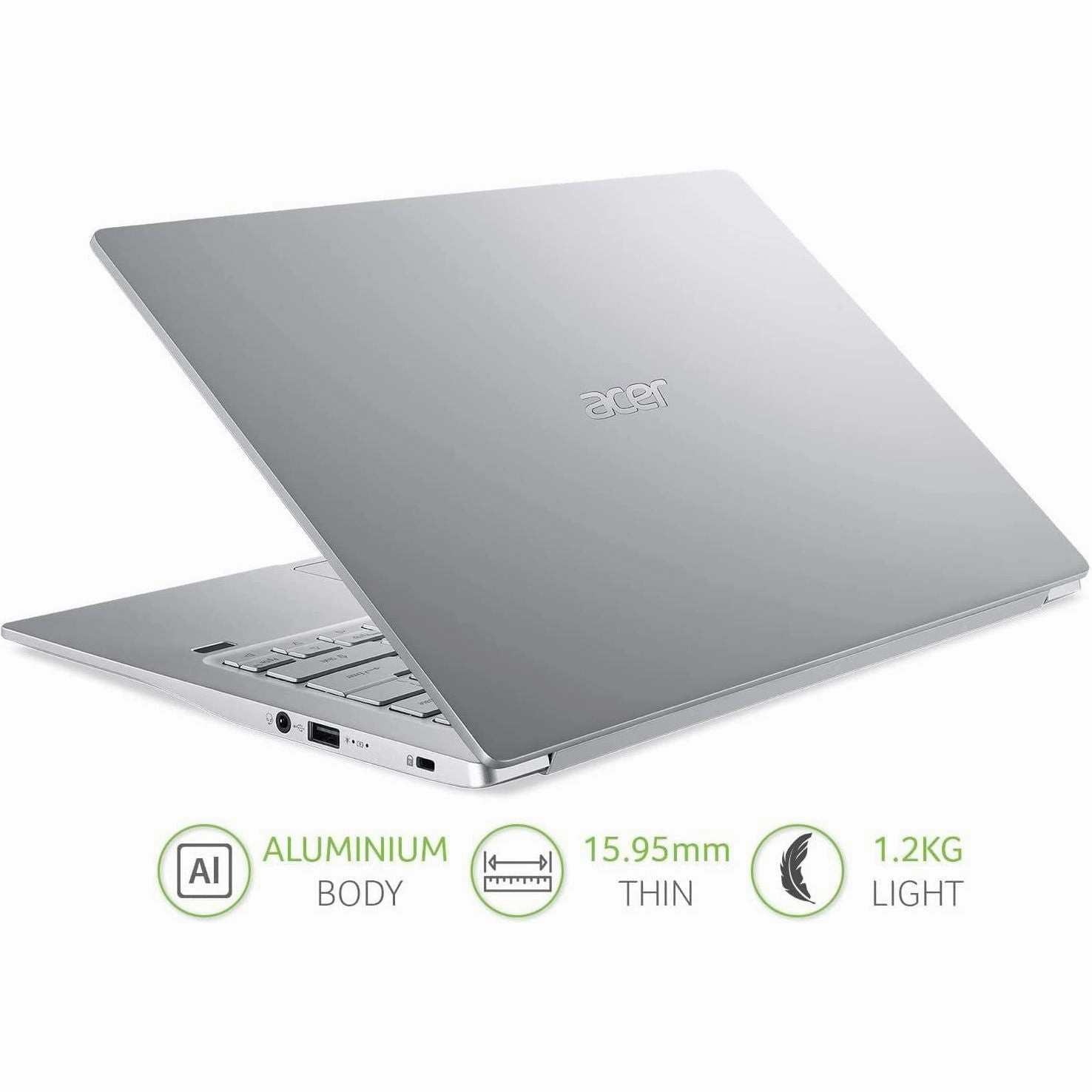 Acer Swift 3 - 14" Laptop - Intel Core i7-1165G7, 8GB RAM, 512GB SSD, Full HD Display, Windows 10, Silver