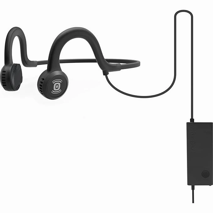 Aftershokz Sportz Titanium AS401  Wraparound Wired Bone Conduction Headphones - Black