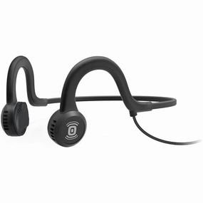Aftershokz Sportz Titanium AS401  Wraparound Wired Bone Conduction Headphones - Black earbuds and headphones, true wireless earbuds, noise cancelling earbuds
