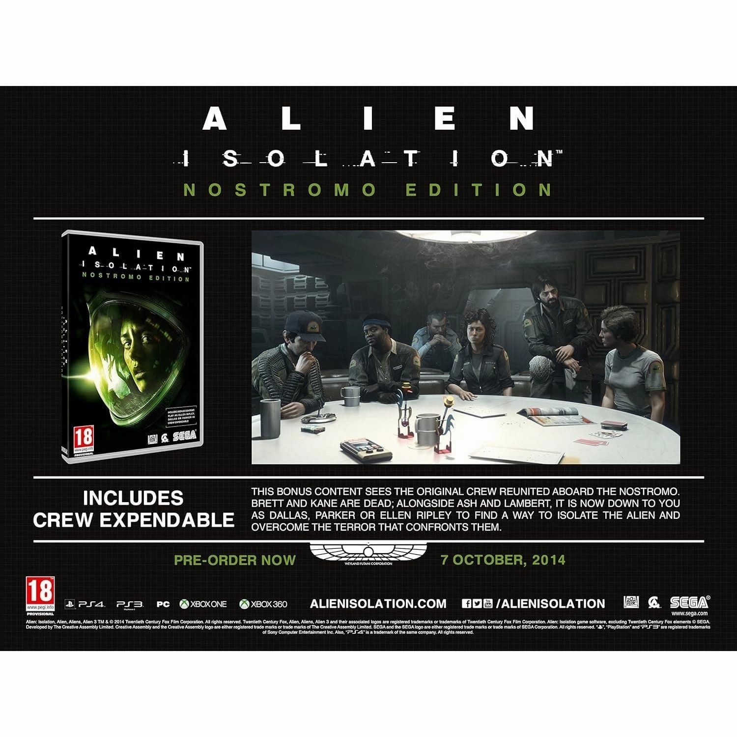 Alien: Isolation - Nostromo Edition (PS4)
