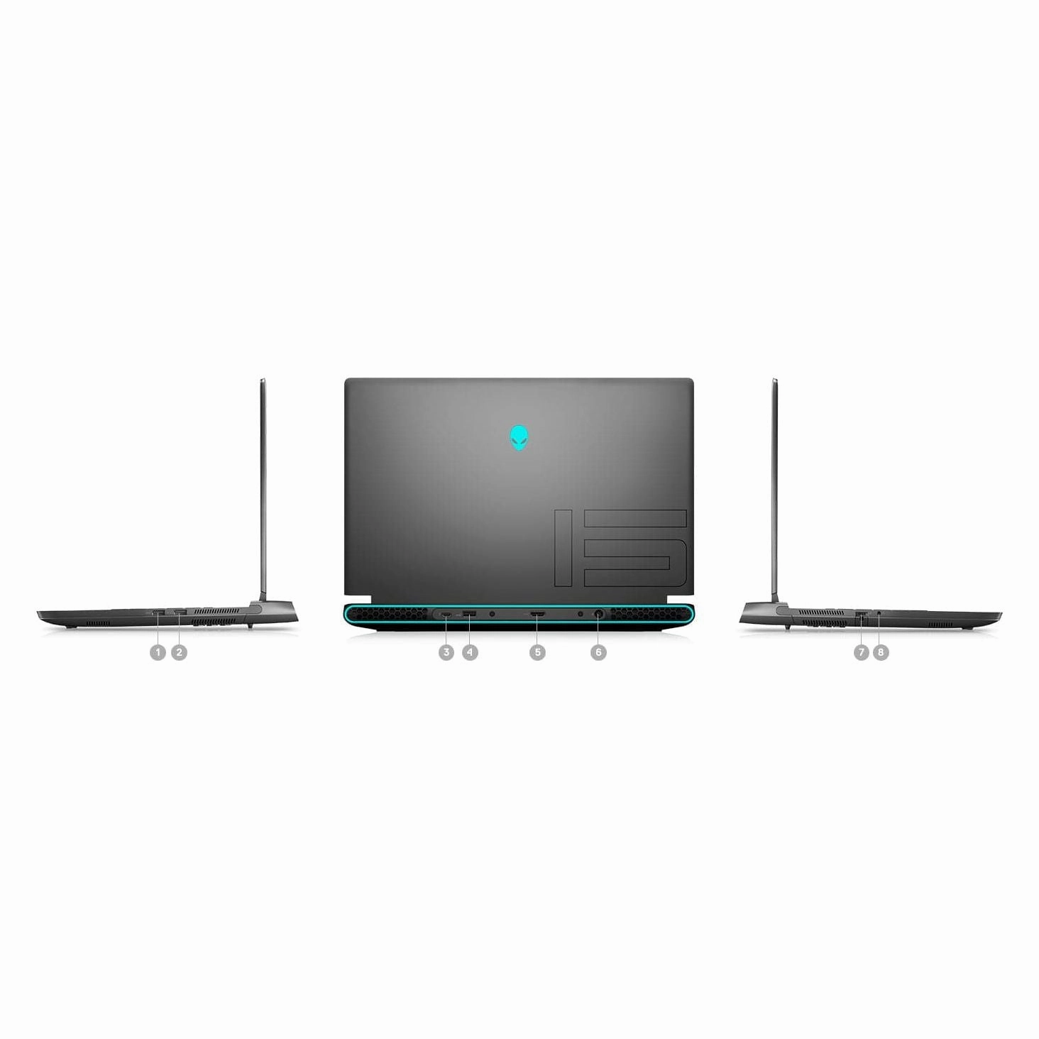Alienware M15 R7 Gaming Laptop - 15.6" FHD, Intel Core i7-12700H, 32GB RAM, 1TB SSD, RTX 3070 Ti, Windows 11, Dark Side of the Moon