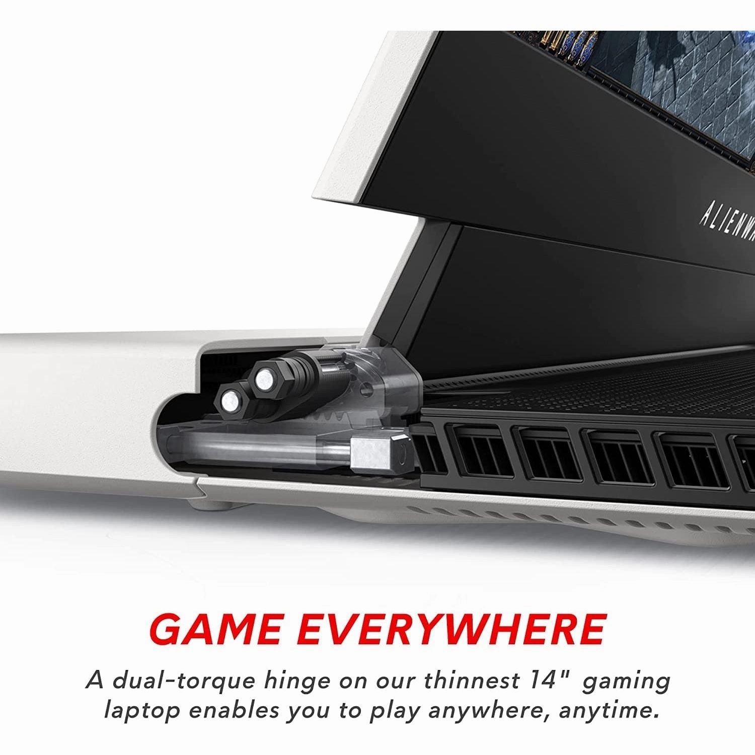 Alienware x14 14.0" FHD Gaming Laptop, Intel Core i7-12700H, NVIDIA GeForce RTX 3060 6GB, 16GB RAM, 512GB SSD, Windows 11 Home (Lunar Light), White