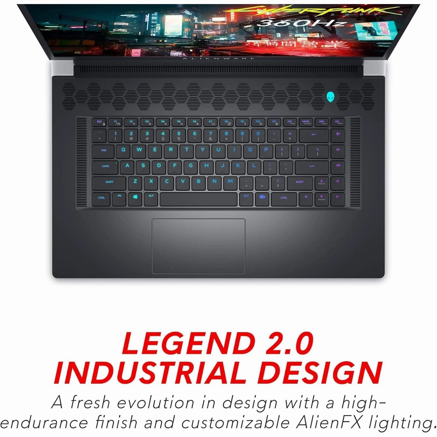 Alienware x17 R2 Gaming Laptop - 17.3" FHD 360Hz, Intel i7-12700H, RTX 3080 Ti, 32GB RAM, 1TB SSD, Windows 11 Home (Lunar Light)