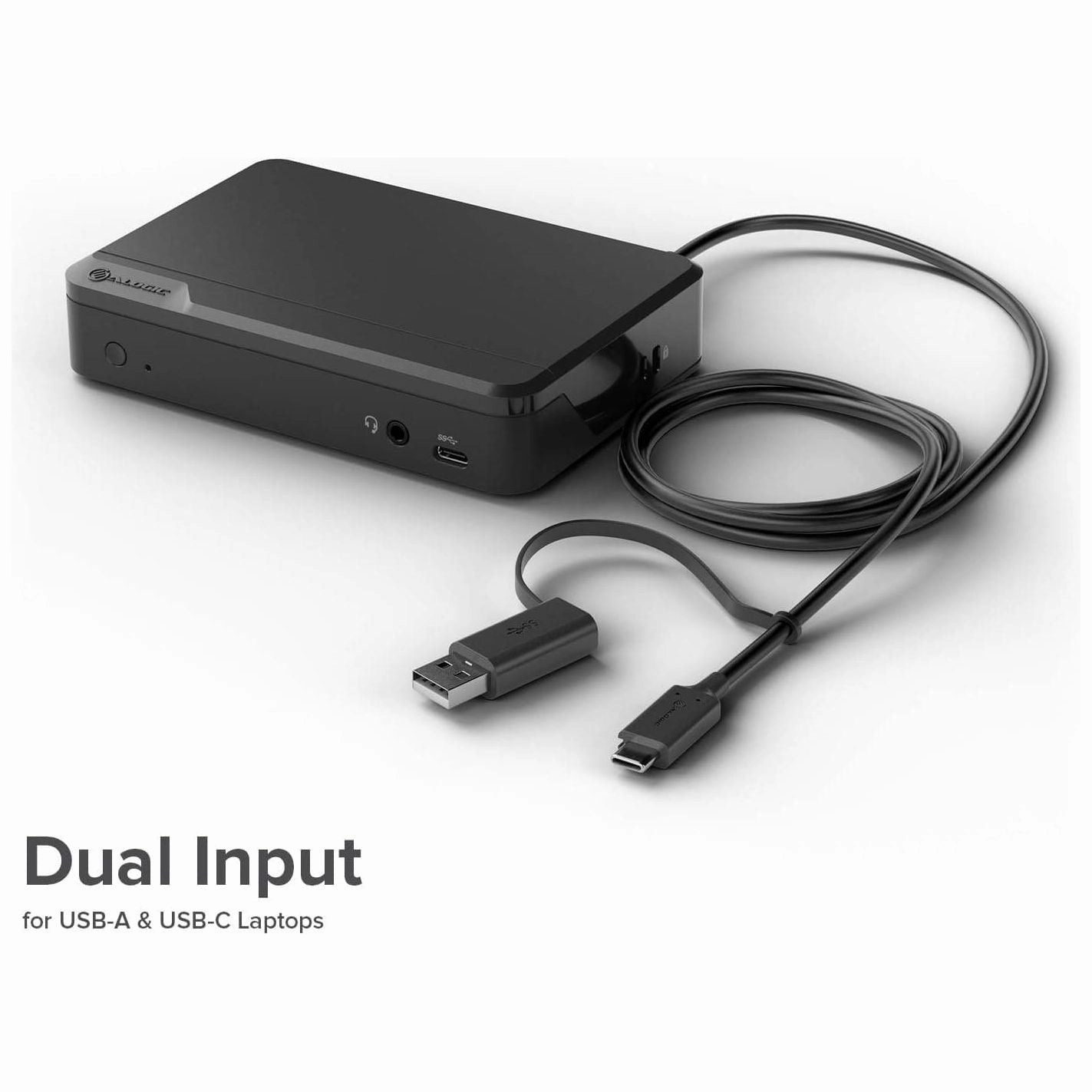 ALOGIC Universal Twin HD Docking Station Dual Display 1080p@60Hz, 2x HDMI, 1 x USB-C 3.1(5G), 4 x USB-A 3.0(5G), 1 x Audio, 1 x Gigabit Ethernet Lock slotC DUTHD
