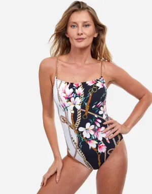 Amalfi Coast Round Neck Swimsuit