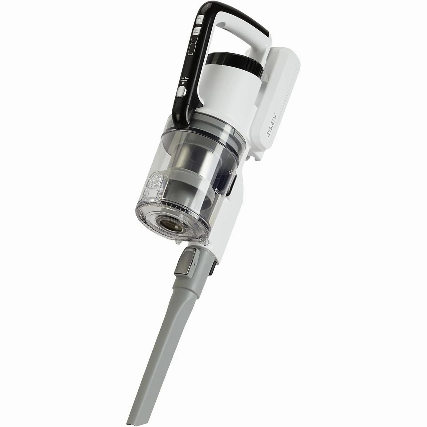 Amazon Basics 2 in 1 Cordless Vacuum Cleaner with DC Motor 150W 0.7L White and Black