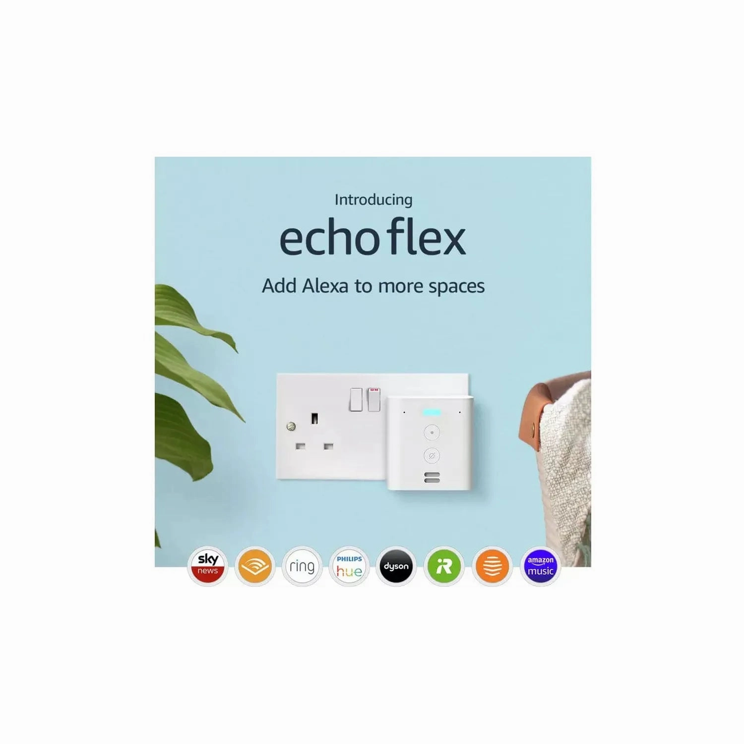 Amazon Echo Flex Plug-in Smart Speaker with Alexa