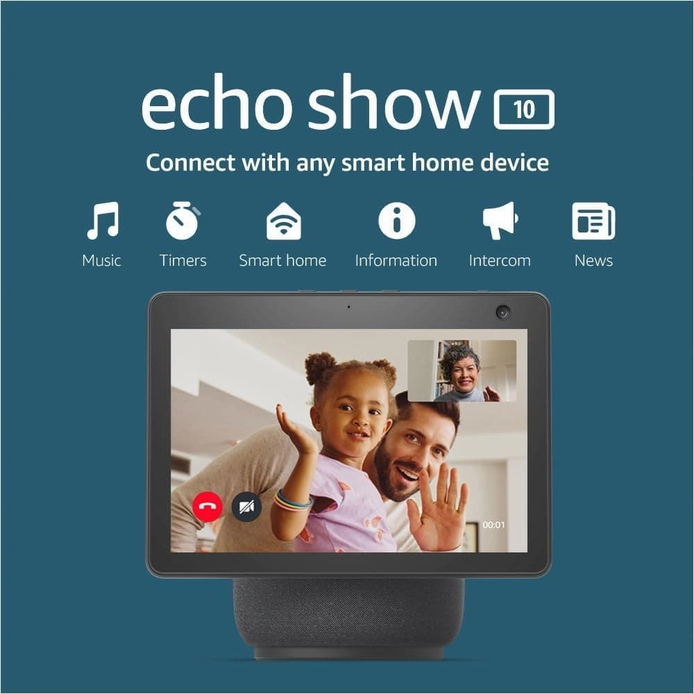 Amazon Echo Show 10 (3rd Gen) Smart Display with Alexa - Black