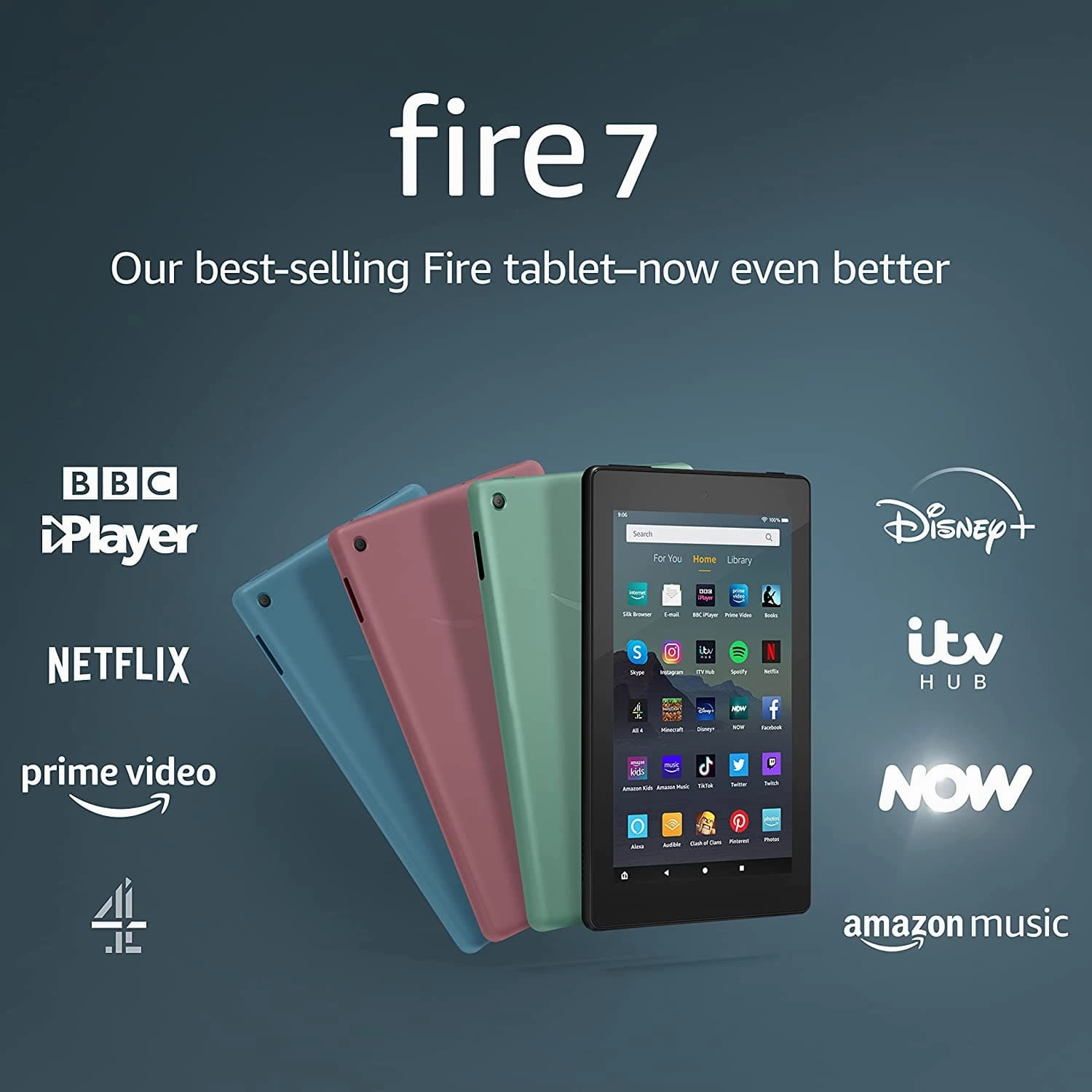 Amazon Fire 7 16GB Tablet With Alexa - Twilight Blue
