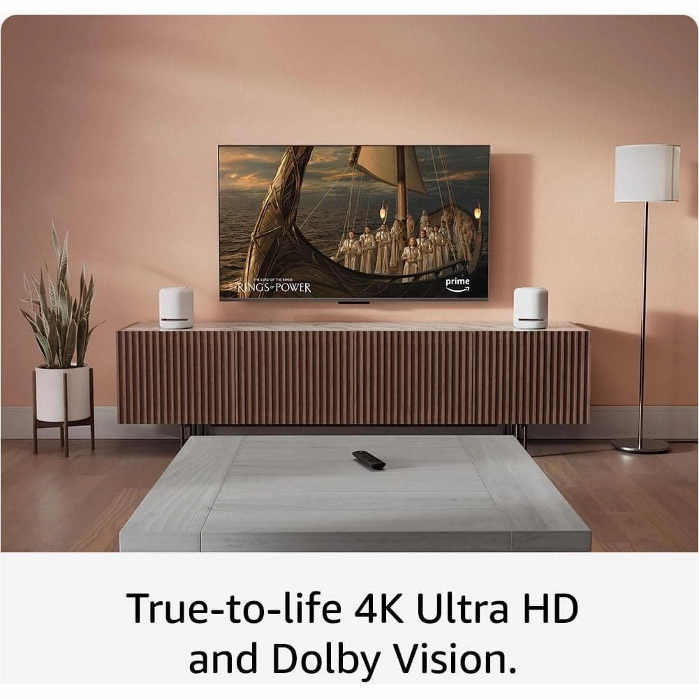 Amazon Fire TV Stick 4K (2nd Gen) with Wi-Fi 6, Dolby Vision, Atmos, HDR10 , Alexa Voice Remote (3rd Gen) - Streaming Device