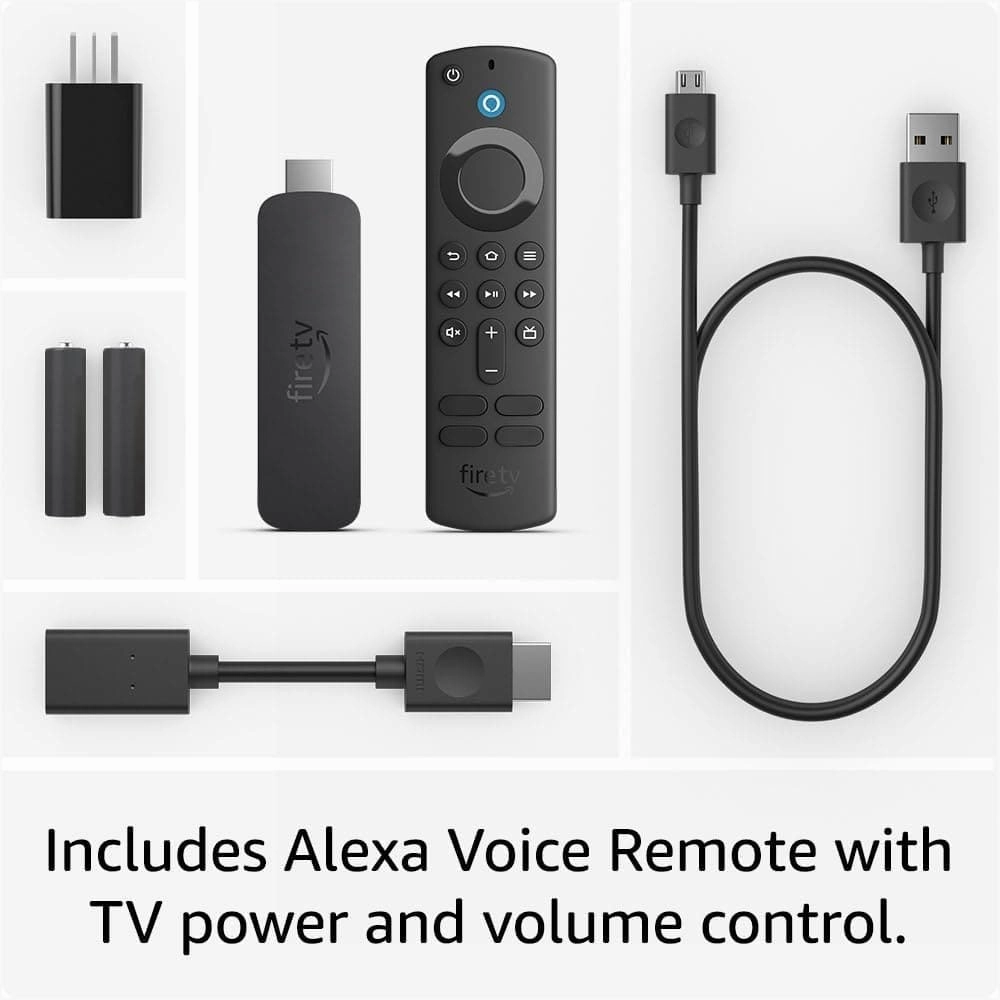 Amazon Fire TV Stick 4K (2nd Gen) with Wi-Fi 6, Dolby Vision, Atmos, HDR10 , Alexa Voice Remote (3rd Gen) - Streaming Device