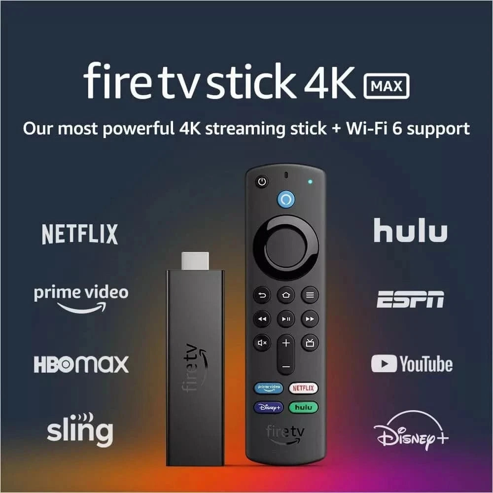 Amazon Fire TV Stick 4K Max (2nd Gen) with Wi-Fi 6 and Alexa Voice Remote