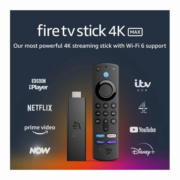 Amazon Fire TV Stick 4K Max | Streaming Device, Wi-Fi 6, Alexa Voice Remote