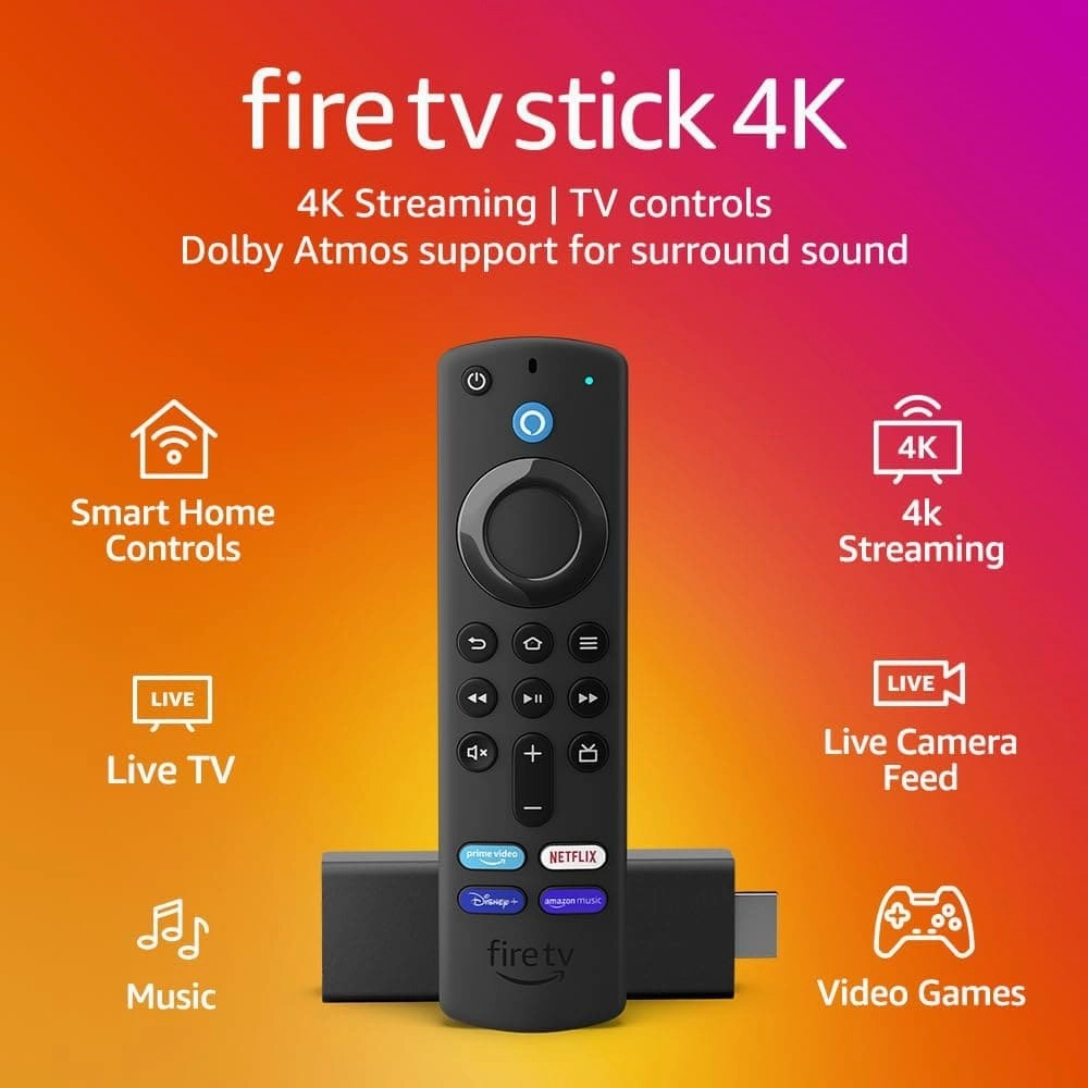 Amazon Fire TV Stick 4K Ultra HD With Alexa Voice Remote