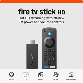 Amazon Fire TV Stick HD (Newest Gen) with Alexa Voice Remote  Free & Live TV, Smart Home Controls, HD Streaming xbox console, buy xbox series x, xbox accessories online
