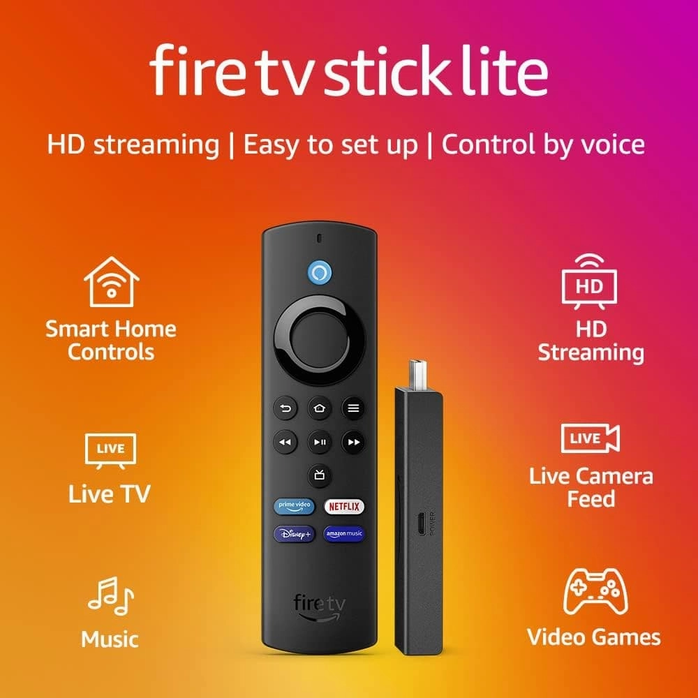 Amazon Fire TV Stick Lite with Alexa Voice Remote - Affordable HD Streaming Stick