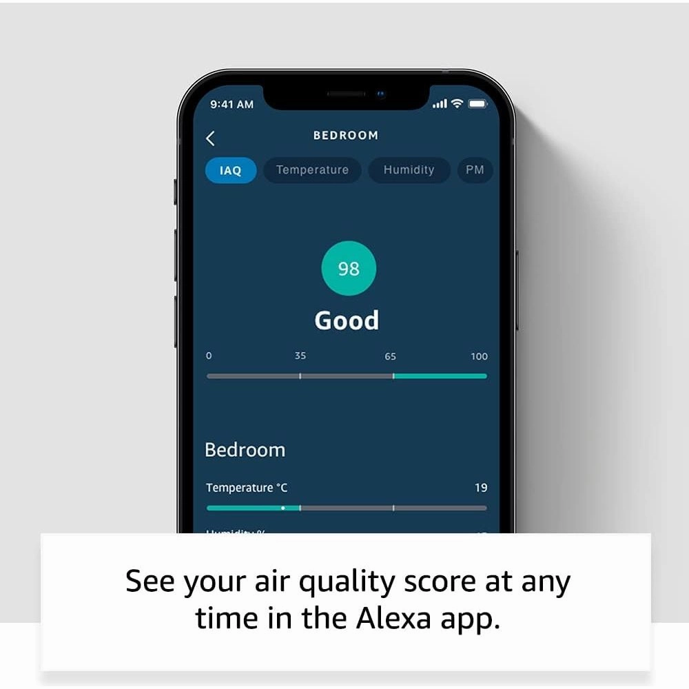 Amazon Smart Air Quality Monitor (Newest Gen)  Works with Alexa