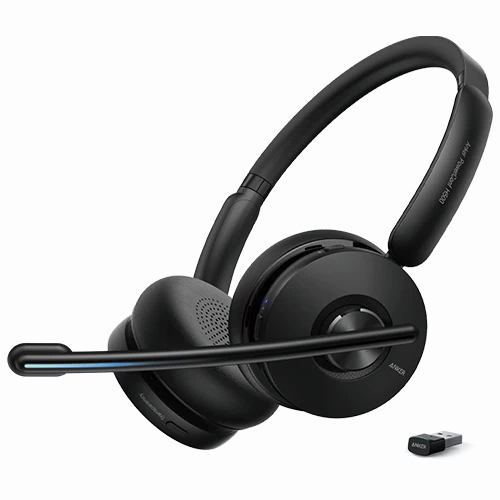 Anker PowerConf H500, Bluetooth Dual Ear Headset with Microphone - Black home and kitchen gadgets, smart home electronics, kitchen tech gadgets