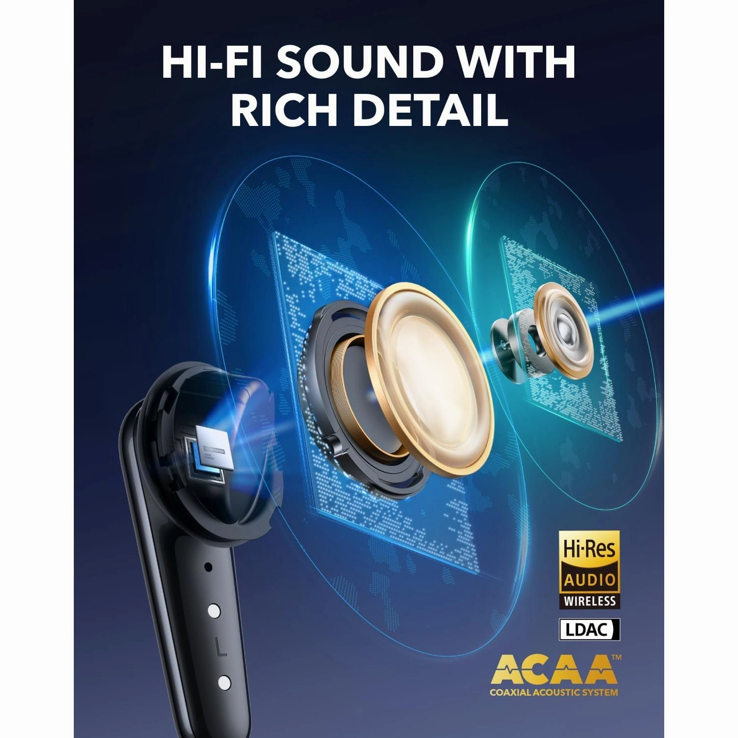 Anker Soundcore Liberty 4 Pro, Noise Cancelling Wireless Earbuds, Hi-Fi Sound, AI-Powered Calls, Fast Charging