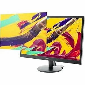 AOC 21.5" Widescreen TN LED Monitor - Full HD, 5ms, VGA, Black