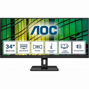 AOC U34E2M 34" Wide Quad HD VA LCD Monitor - Black computing devices, pc accessories, cheap computer online
