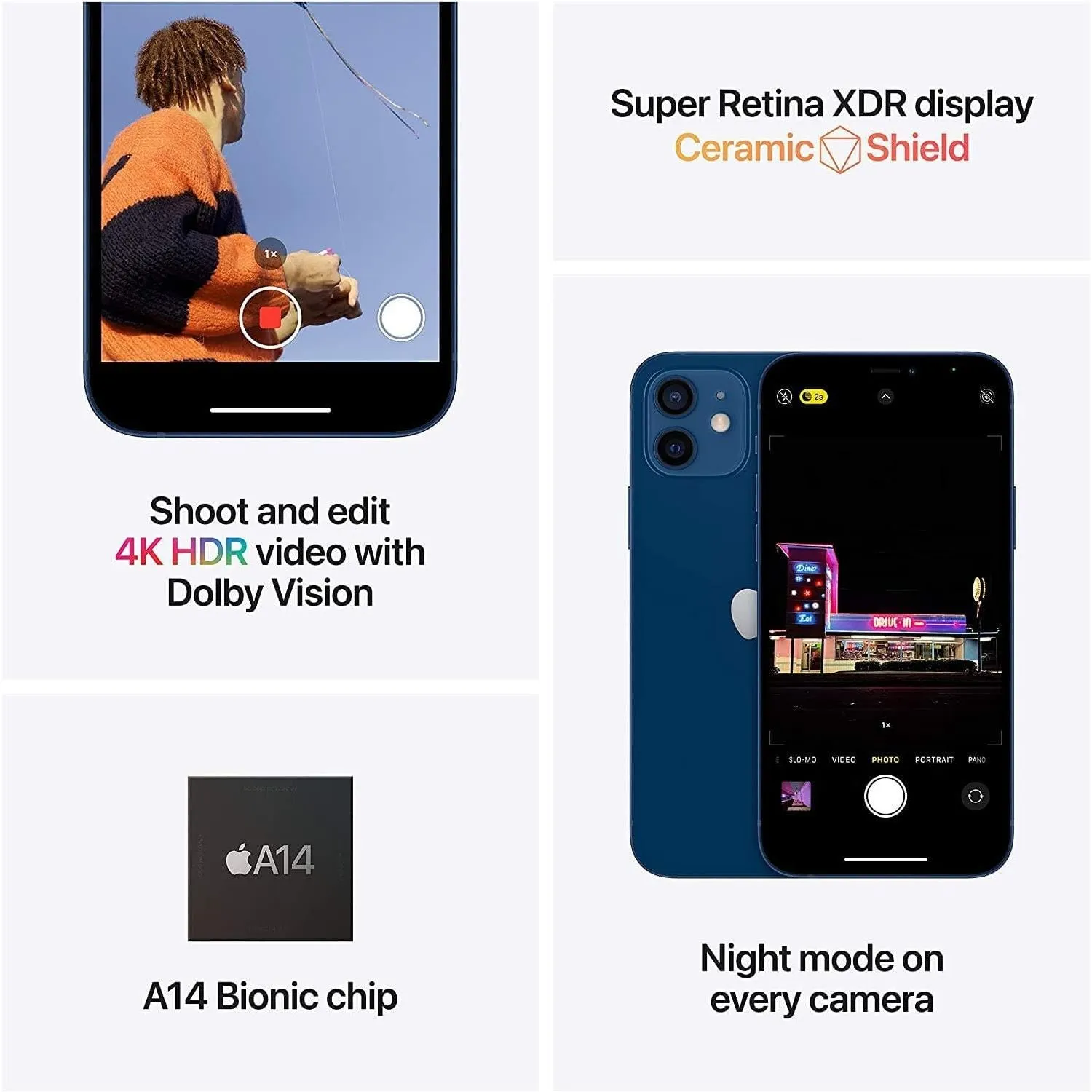 Apple iPhone 12 mini 5G 128GB , Blue - Unlocked