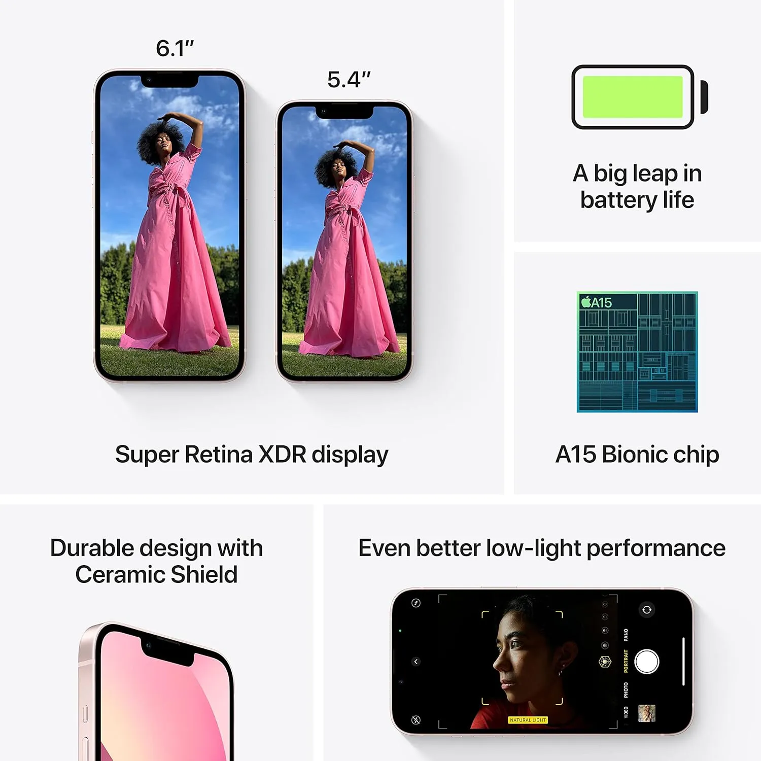 Apple IPhone 13 256GB Pink Unlocked SIM Free Mobile Phone