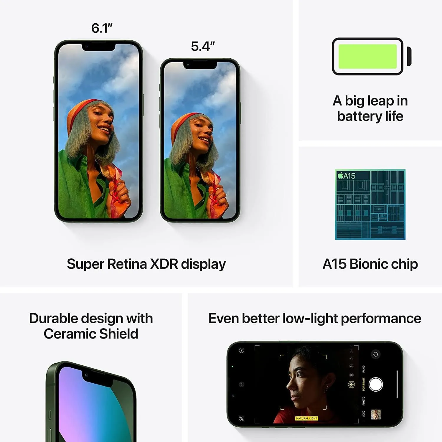 Apple iPhone 13 5G 128GB Green Sim-Free Unlocked Mobile Phone