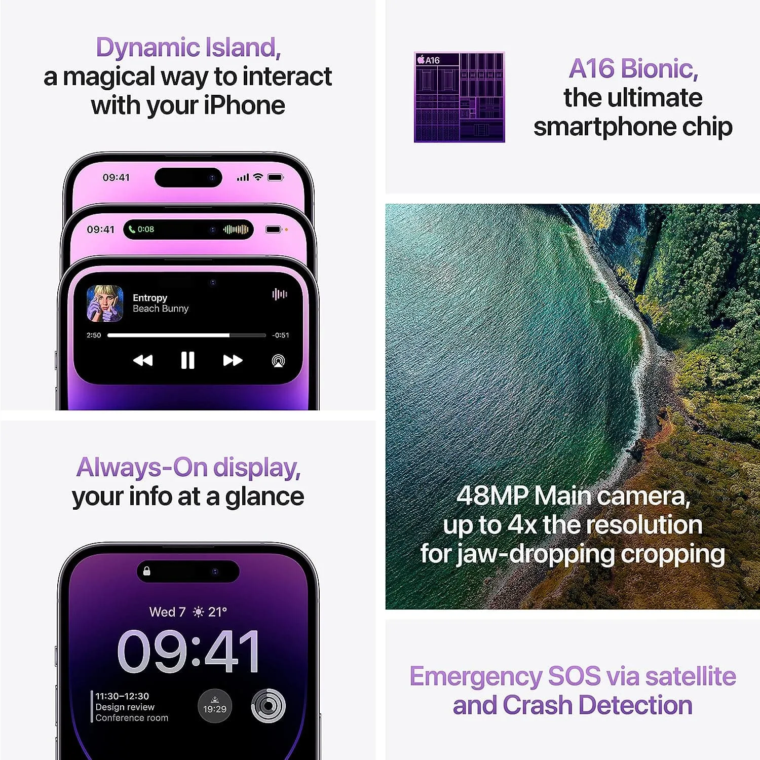 Apple iPhone 14 Pro Max - 1 TB Storage - Deep Purple
