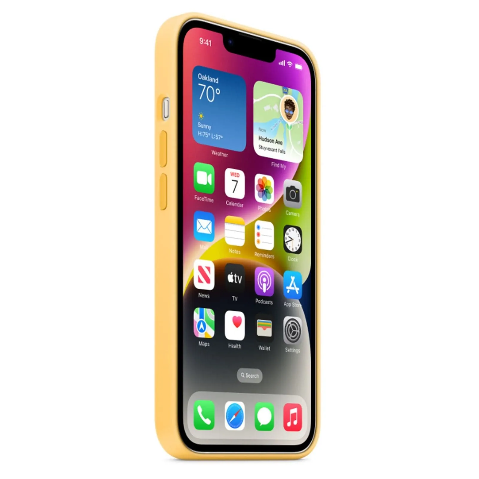 Apple iPhone 14 Silicone Case with MagSafe - Sunglow - MPT23FE/A