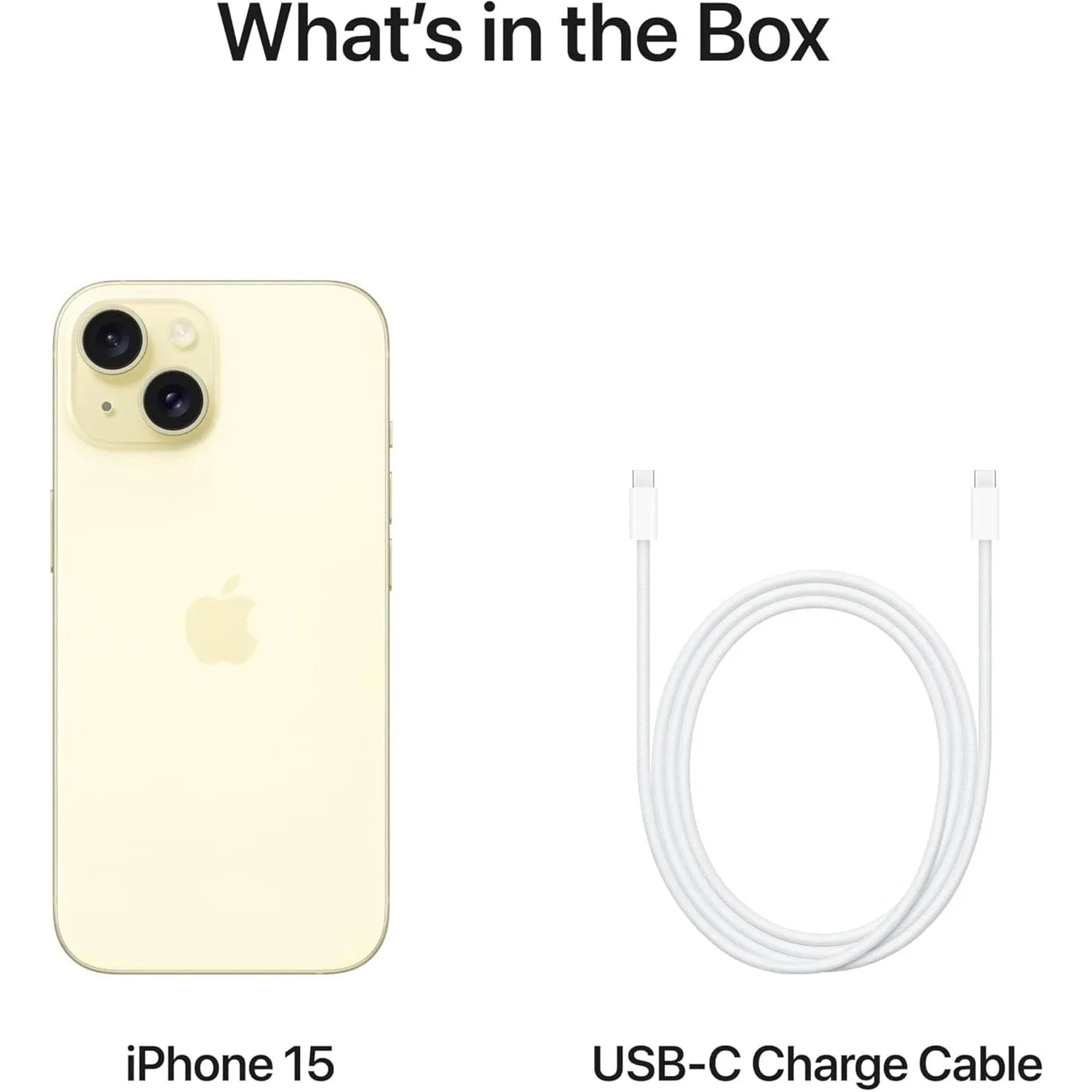 Apple iPhone 15 5G 128GB Yellow Sim-Free Unlocked Mobile Phone
