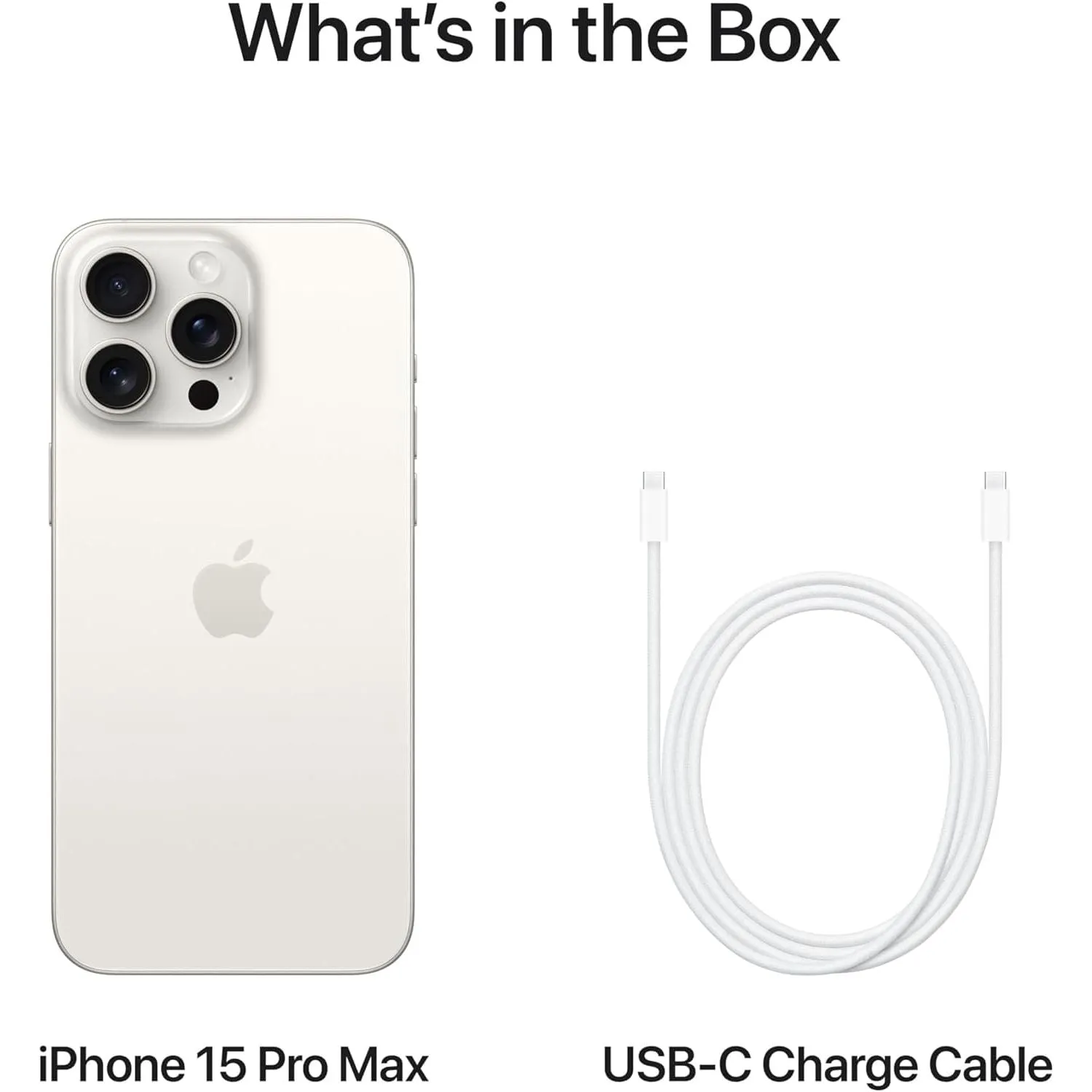 Apple iPhone 15 Pro Max 5G 256GB White Titanium Sim-Free Unlocked Mobile Phone