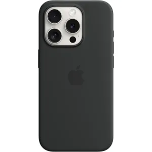 Apple iPhone 15 Pro Silicone Case with MagSafe - Black mobile phones,smartphones,android phones,iphone