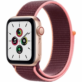 Apple 2020 Watch SE (GPS   Cellular, 40mm) - Gold Aluminium Case with Plum Sport Loop nintendo switch oled, nintendo switch deals, joy-con accessories