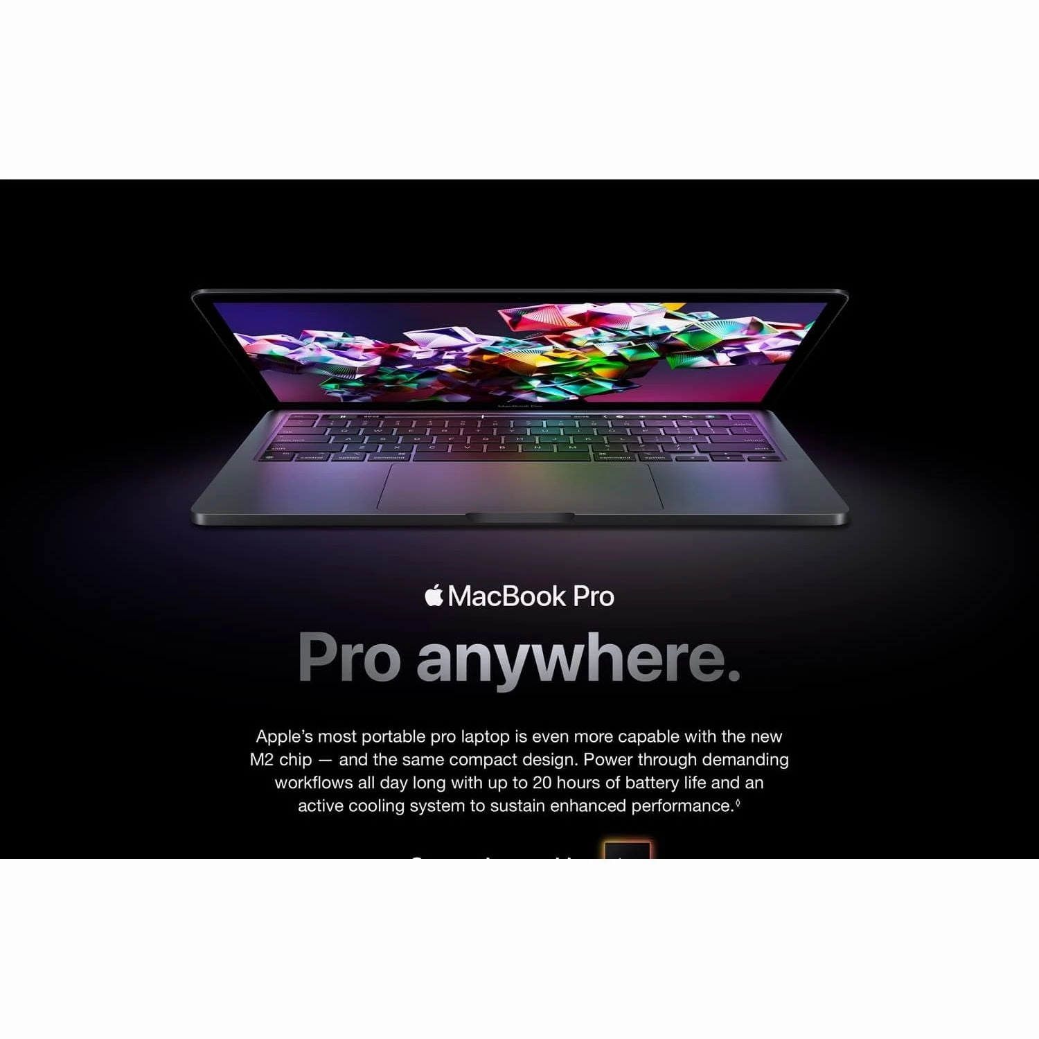 Apple 2022 MacBook Pro (A2338) - 13 Inch -  8GB RAM 512GB SSD - M2 Processor - Space Grey