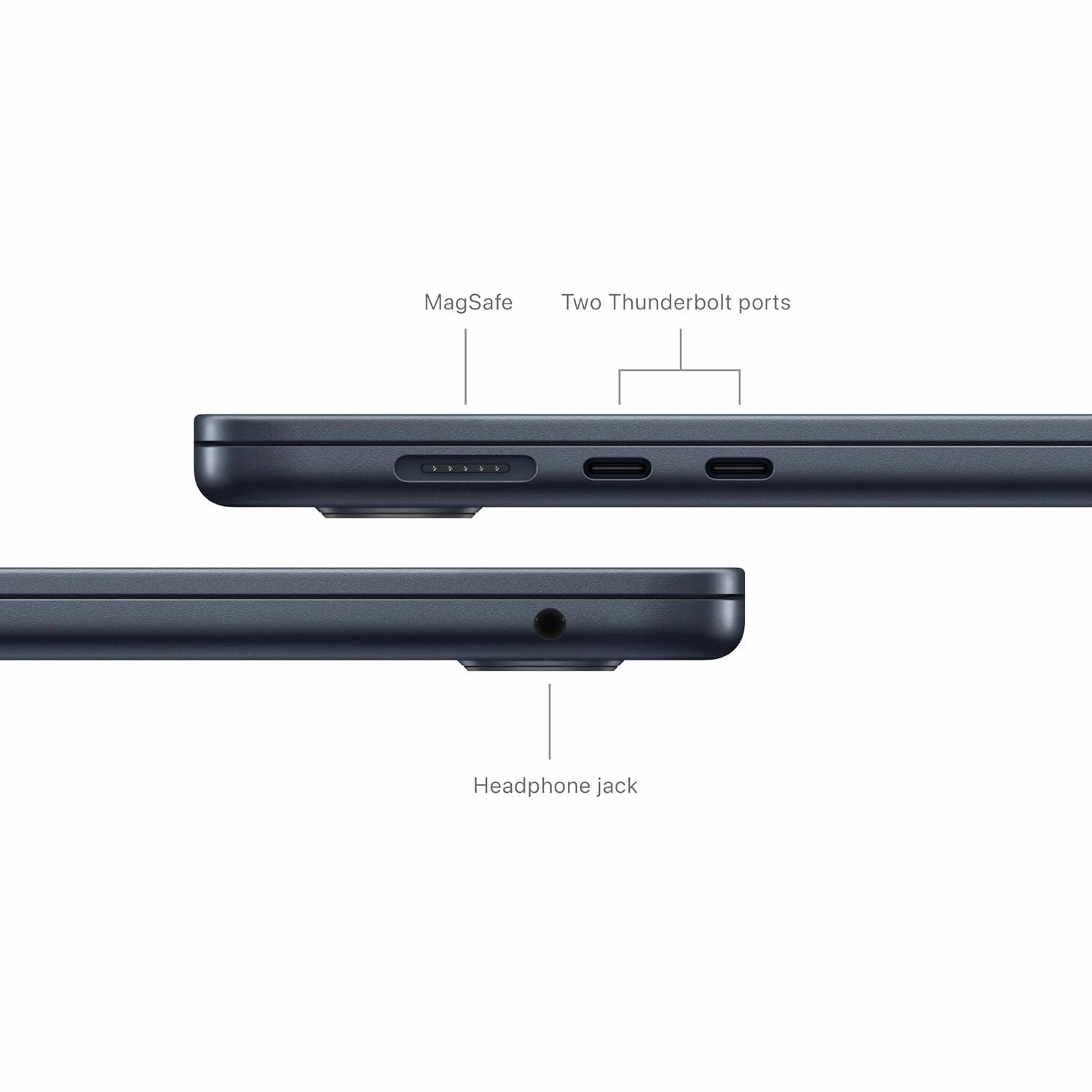 Apple 2024 MacBook Air 15" - M3 Chip, 15.3" Liquid Retina Display, 16GB RAM, 512GB SSD, Touch ID, Midnight
